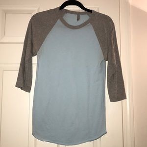 American Apparel baseball tee